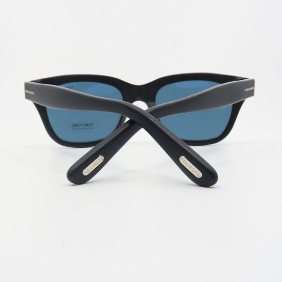 Tom Ford TF237 05V New Black/Blue Polarized Sunglasses 52mm with box - Picture 6 of 6